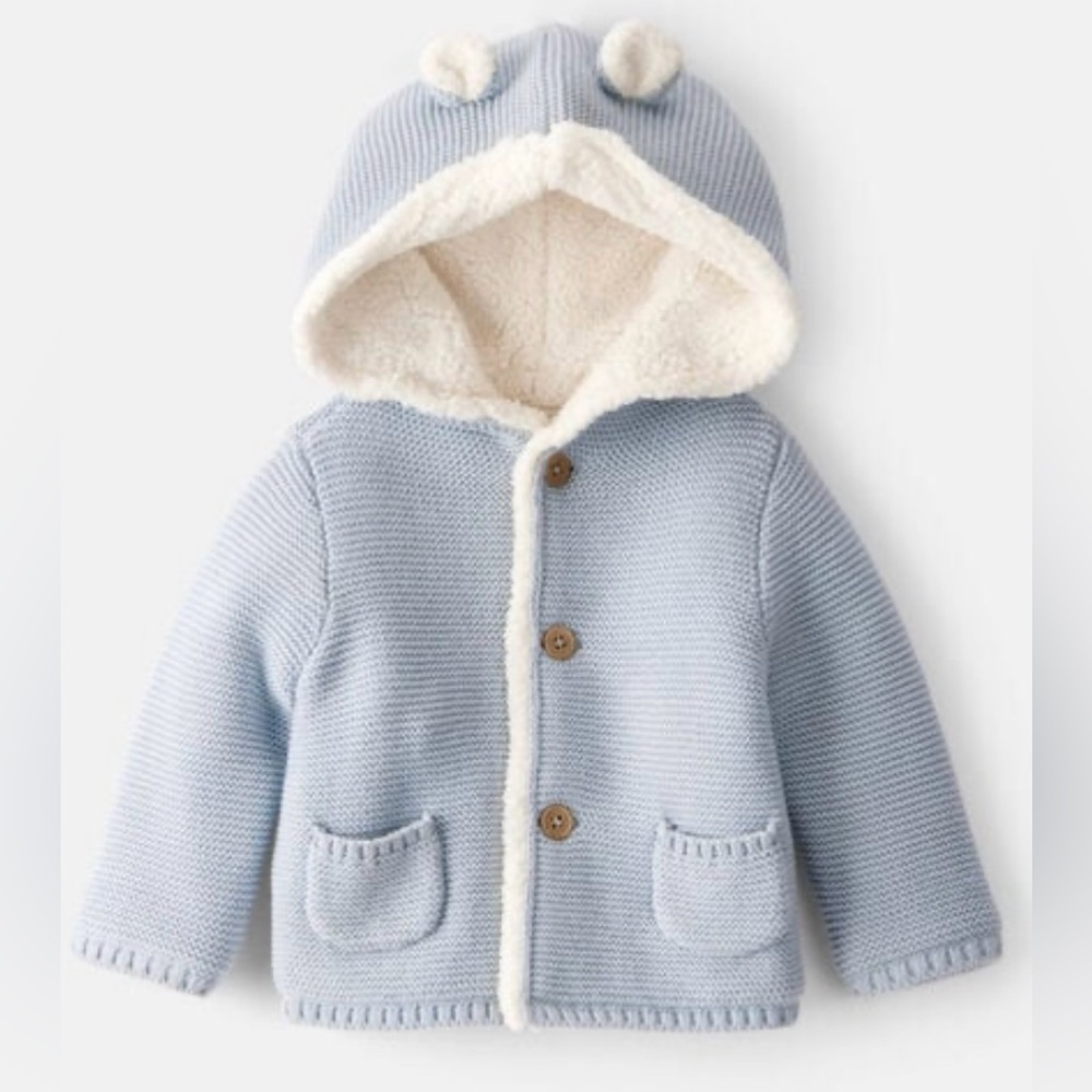 NWT! Carter's Hooded Sherpa lined jacket